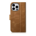 Pouzdro iCarer Oil Wax Wallet Case 2v1 iPhone 14 Pro hnědá