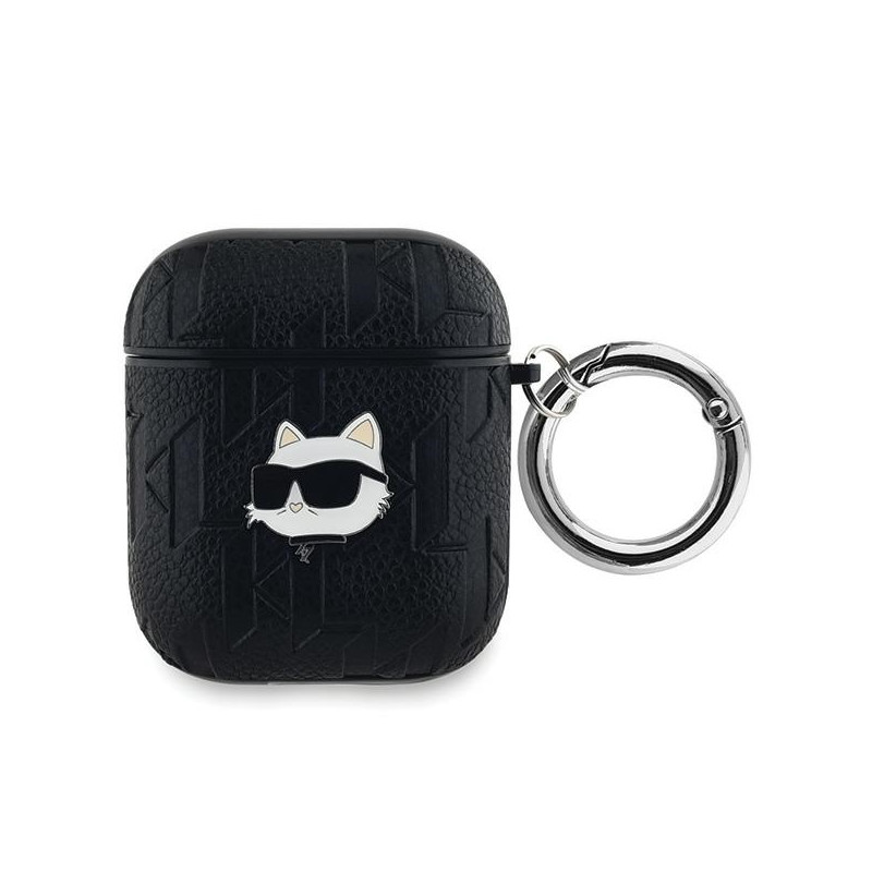 Pouzdro Karl Lagerfeld CHOUPETTE Head pro AirPods 1 / 2 - černé