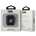 Pouzdro Karl Lagerfeld CHOUPETTE Head pro AirPods 1/2 - černé