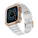 Hurtel PROTECT STRAP BAND pro Apple Watch - bílá/rose gold