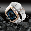 Hurtel PROTECT STRAP BAND pro Apple Watch - bílá/rose gold