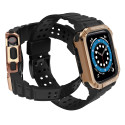 Hurtel Protect Strap Band pro Apple Watch 42/44/45mm – black/rose go