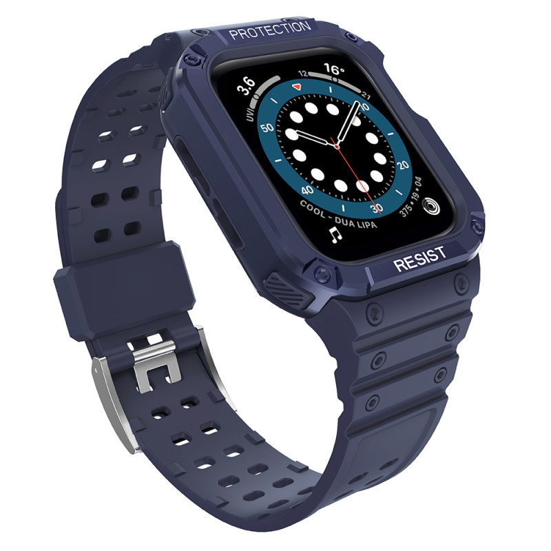 Řemínek Hurtel PROTECT STRAP BAND pro Apple Watch 38/40/41mm - modrý