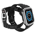 Hurtel PROTECT STRAP BAND pro Apple Watch 38/40/41mm - black/silver