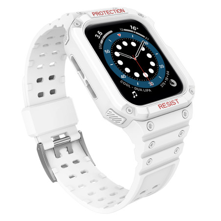 Řemínek Hurtel PROTECT STRAP BAND pro Apple Watch - bílý