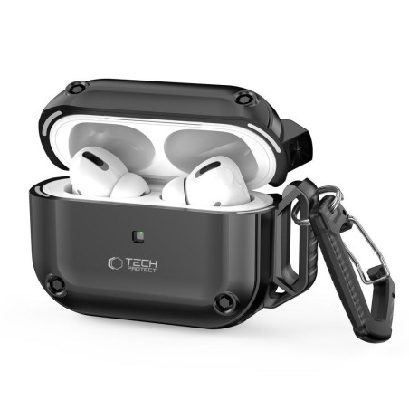 Ochranné pouzdro Tech-Protect Rough Hook pro Apple AirPods Pro 1 / 2 – černé