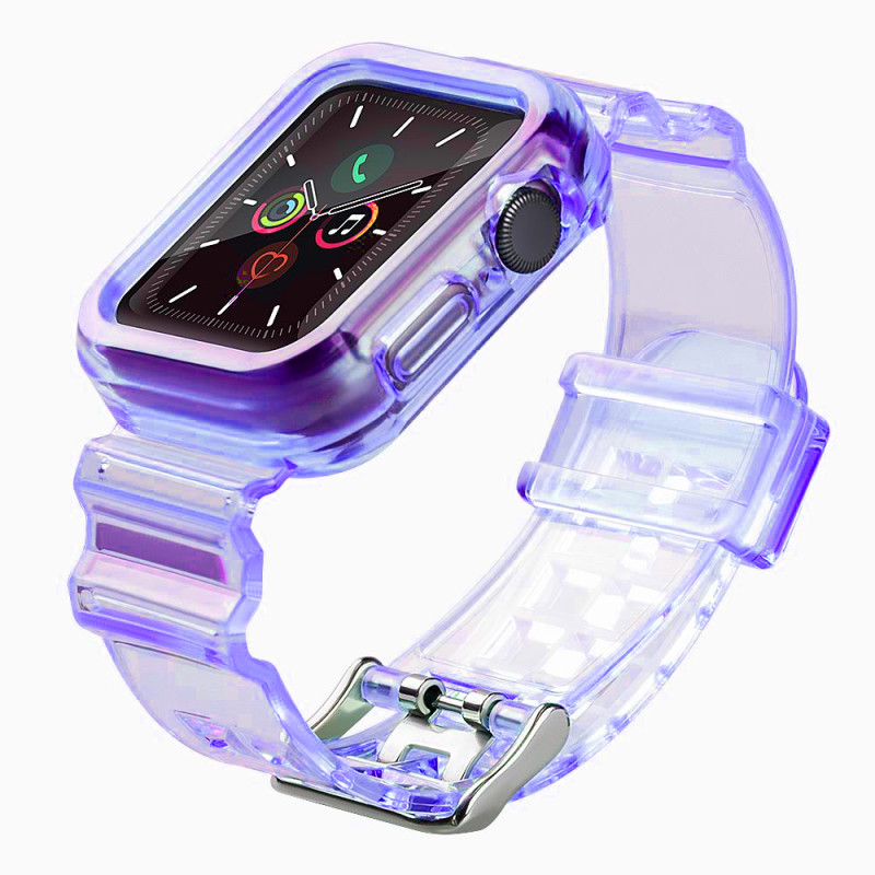 Řemínek Hurtel STRAP LIGHT SET pro Apple Watch 40mm - světle/tmavě fialová
