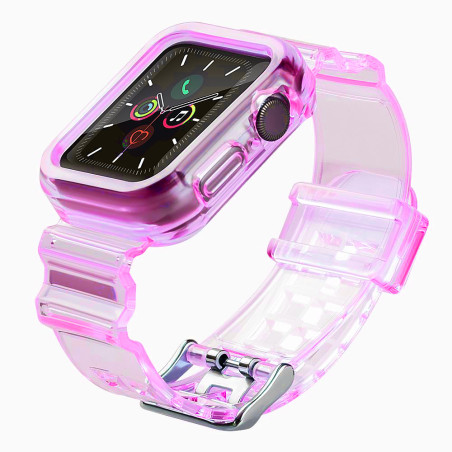 Řemínek Hurtel STRAP LIGHT SET pro Apple Watch 44mm - červená