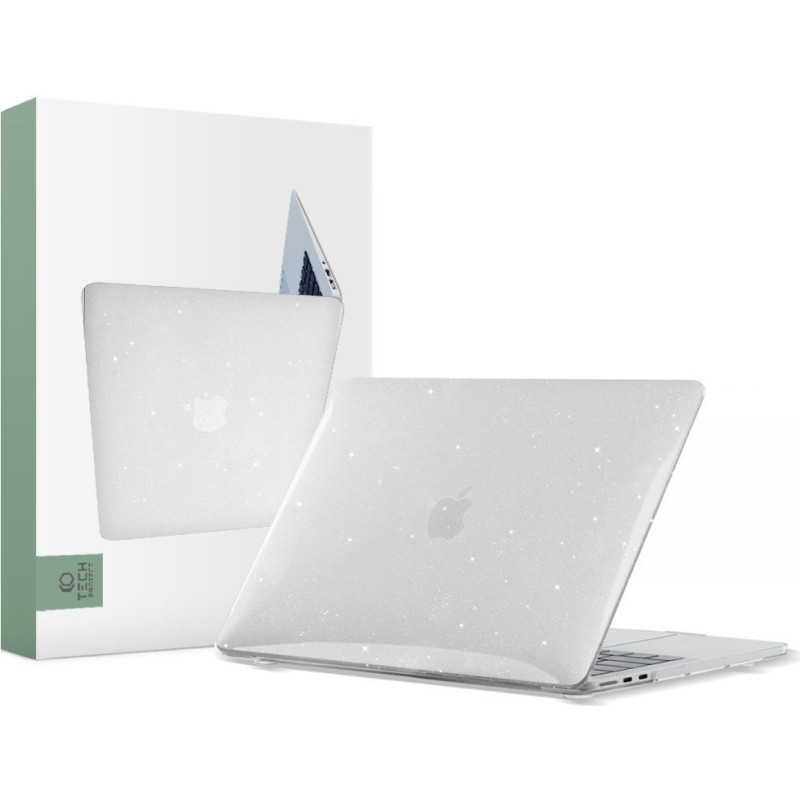 Ochranné pouzdro Tech-Protect Smartshell pro MacBook Air 13" (M2/M3/M4, 2022–2025) – Glitter Clear