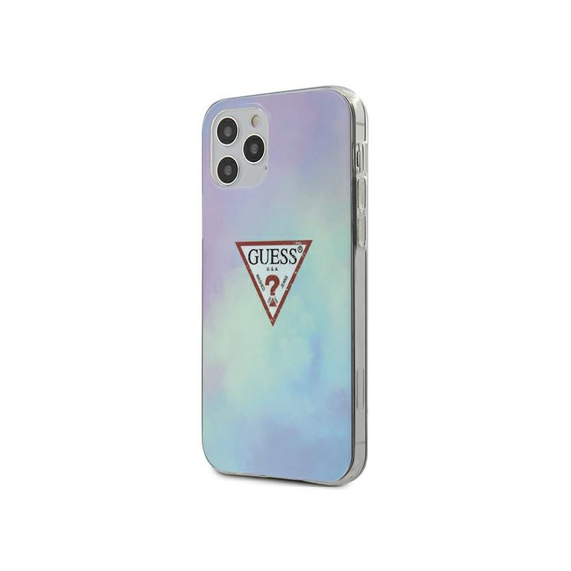 Kryt Guess GUHCP12LPCUMCGC02 pro iPhone 12 Pro Max - modrý (Tie & Dye)