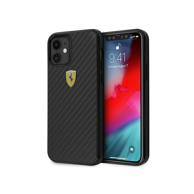 Kryt Ferrari FERCAHCP12SBK pro iPhone 12 mini - black/black