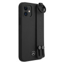 Kryt Mercedes STRAP LINE pro iPhone 12 mini - černý