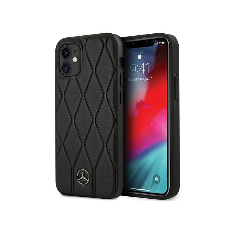 Kryt Mercedes WAVE LINE pro iPhone 12 mini - černý