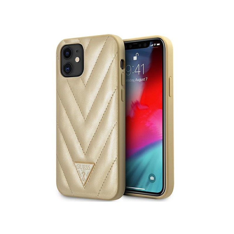 Kryt Guess GUHCP12SPUVQTMLBE pro iPhone 12 mini - zlatá