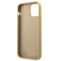 Kryt Guess V-Quilted pro iPhone 12 mini – zlatá