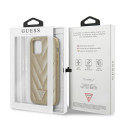 Kryt Guess V-Quilted pro iPhone 12 mini – zlatá