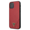 Kryt Guess GUHCP12LVSATMLRE pro iPhone 12 Pro Max - červená