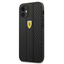Kryt Ferrari FESNECHCP12SBK pro iPhone 12 mini