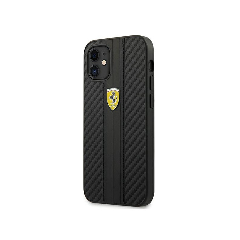 Kryt Ferrari FESNECHCP12SBK pro iPhone 12 mini - black/black