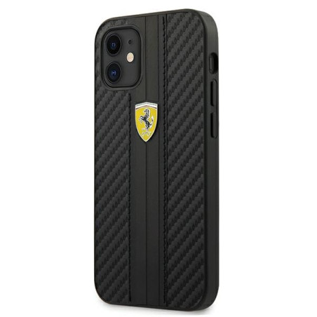 Kryt Ferrari FESNECHCP12SBK pro iPhone 12 mini
