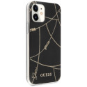 Kryt Guess GUHCP12SPCUCHBK pro iPhone 12 mini - černá
