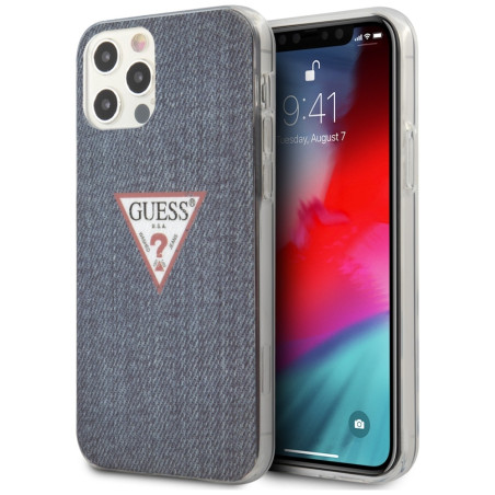 Kryt Guess GUHCP12LPCUJULDB pro iPhone 12 Pro Max - navy