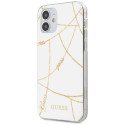 Kryt Guess GOLD CHAIN pro iPhone 12 mini - white/white
