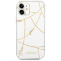 Kryt Guess GOLD CHAIN pro iPhone 12 mini - white/white