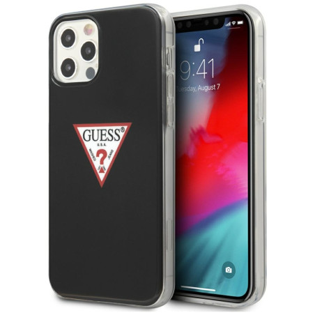 Kryt Guess Triangle pro iPhone 12 Pro Max - black/black