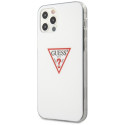Kryt Guess Triangle pro iPhone 12/12 Pro - bílá