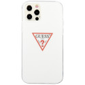 Kryt Guess Triangle pro iPhone 12/12 Pro - bílá