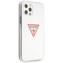 Kryt Guess Triangle pro iPhone 12/12 Pro - bílá