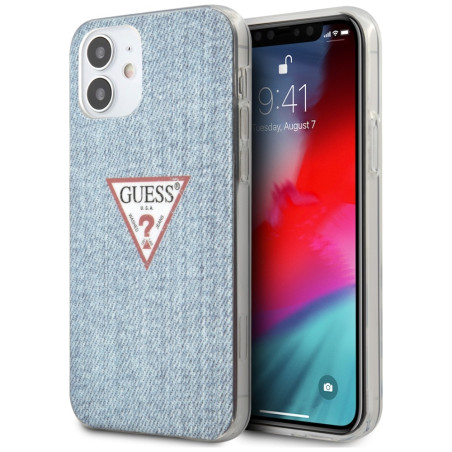 Kryt Guess GUHCP12SPCUJULLB pro iPhone 12 mini - modrá