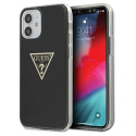 Kryt Guess Metallic pro iPhone 12 mini - black/black
