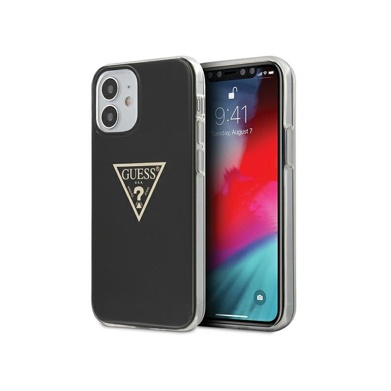Kryt Guess GUHCP12SPCUMPTBK pro iPhone 12 mini - black/black
