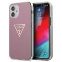 Kryt Guess Metallic GUHCP12SPCUMPTPI pro iPhone 12 mini - růžový