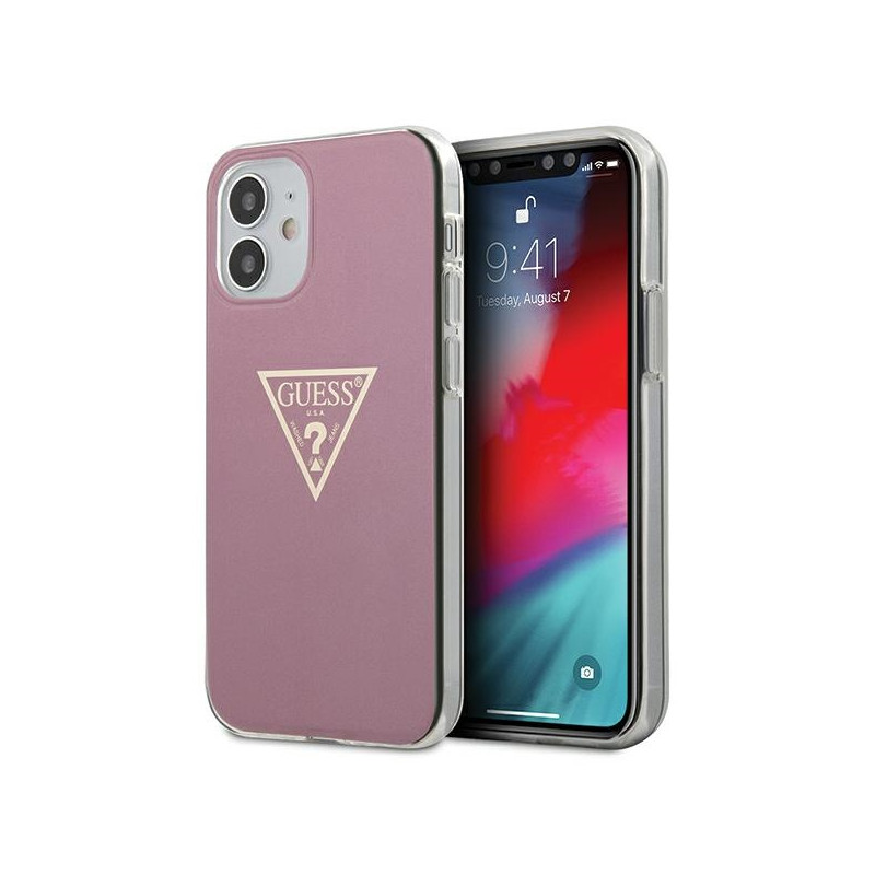 Kryt Guess GUHCP12SPCUMPTPI pro iPhone 12 mini - růžový