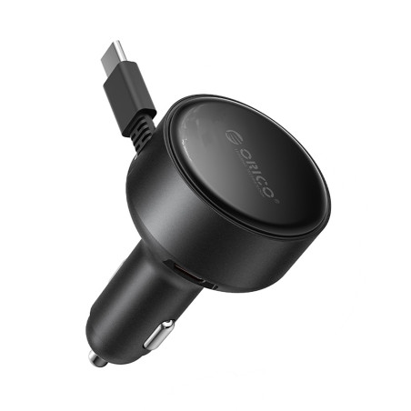 Orico FC-60-2C nabíječka do auta 60W USB-C + USB-A (černá)