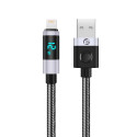 Orico LDA2L kabel USB-A na Lightning 12W LED 0,5 m černá/stříbrná