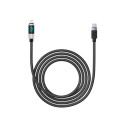 Orico LDC2L USB-C to Lightning 29W kabel s LED - černý