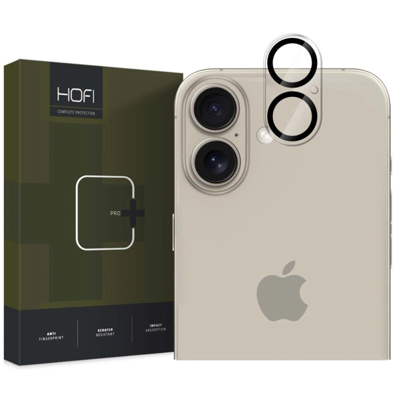 Ochranné sklo na objektiv fotoaparátu Hofi Cam Pro+ Apple iPhone 16 / 16 Plus - čiré