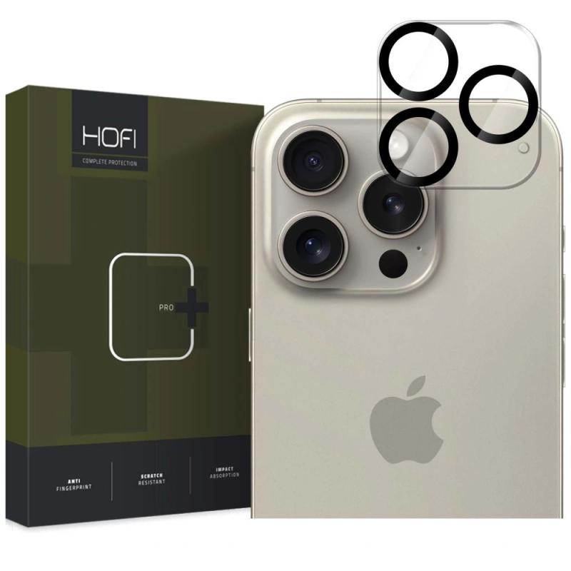 Ochranné sklo na objektiv fotoaparátu Hofi Cam Pro+ Apple iPhone 16 Pro / 16 Pro Max - čiré