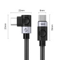 Orico C2CWT USB-C kabel 100W 20Gbps 4K/60Hz 2 m černý