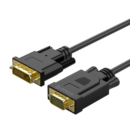 Orico XD-DITV DVI→VGA kabel 5 m Full HD - black