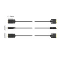 Orico XD-DITV DVI→VGA kabel 5 m Full HD - black