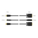 Orico XD-DTD kabel DisplayPort na DVI 4K 3 m černý