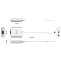 Orico PTAV redukce USB‑C na VGA + 3,5mm audio - stříbrná