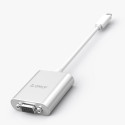 Orico PTAV redukce USB‑C na VGA + 3,5mm audio - stříbrná