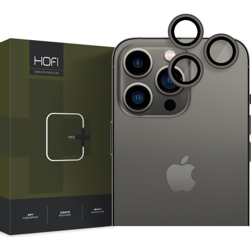 Ochranné sklo na objektiv fotoaparátu Hofi Camring Pro+ Apple iPhone 14 Pro/14 Pro Max - černá
