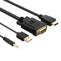 Orico XD-VATH VGA/3,5mm → HDMI kabel 5 m černý